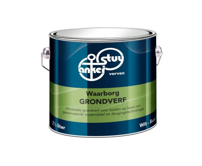 grondverf 2,5 liter wit Verf en Glas